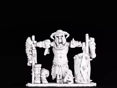 armor rack 3D print model