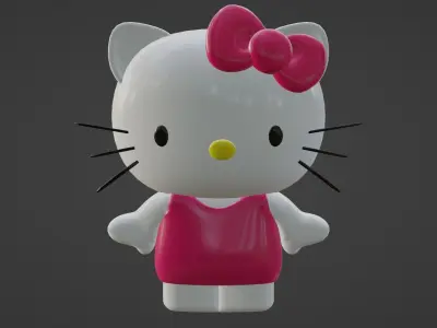 Cartoon Kitty  3D model