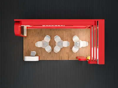 Exhibition Booth Design 3x6m Height 3m 3D model