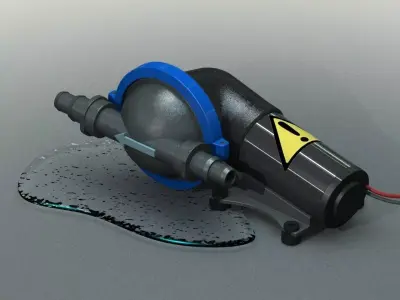 shower drain pump- -JABSCO- Free 3D model