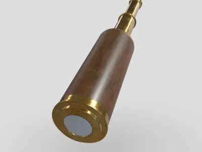 CC0 - Spyglass Free low-poly 3D model