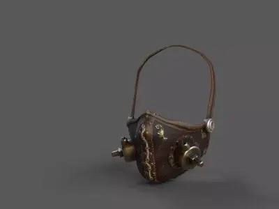  Steampunk  mask Low-poly 3D model