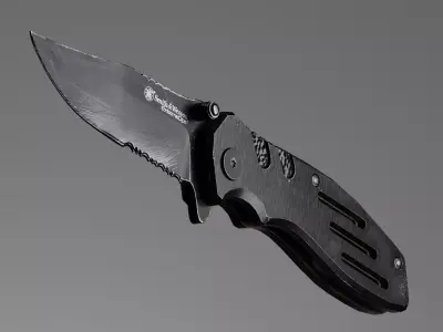 Pocket knife Smith and Wesson swa24s 3D model