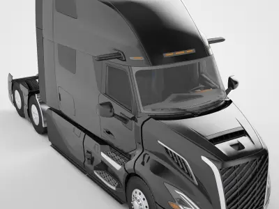 Semi Truck Generic 04 3D model