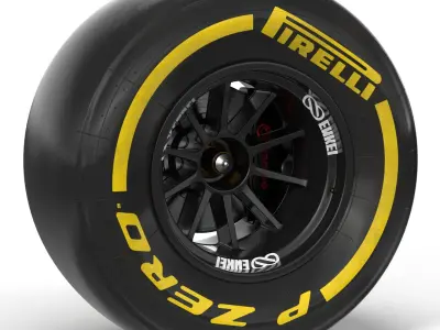 Formula One Wheel 3D model