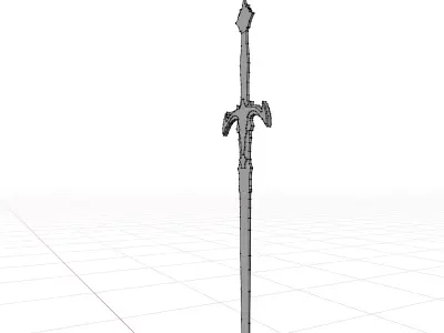 Sword of the Ruined King Low-poly 3D model