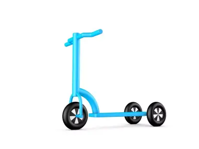 Scooter Low-poly 3D model purchase