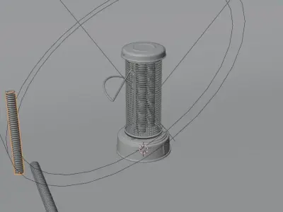 Vintage Electric Heater 3D model