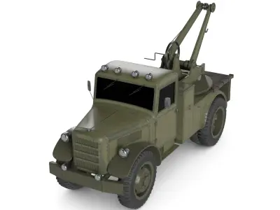 tow truck 3D model Textured