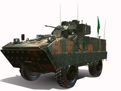 iveco guarani 4x4 br  Low-poly 3D model