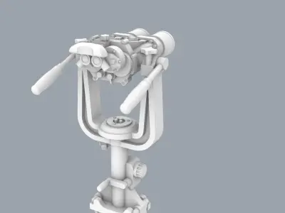 Big Eyes Binoculars Low-poly 3D model