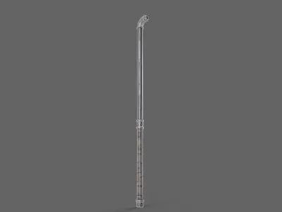 PBR Pipe Weapon V1f Low-poly 3D model