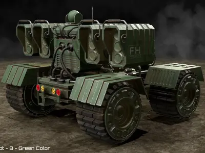 UGV Concept-3-Dirty 3D Model Pack