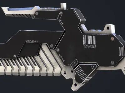 Armor Breaker sword Low-poly 3D model