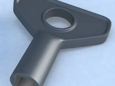 Wrench 3D model without texture 3D model