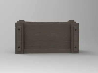 Wood Box 3D model buy