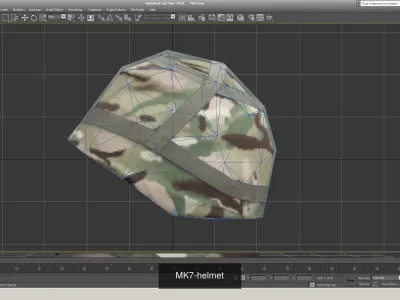 Mk7-Combat-Helmet helmets in computer screen 3D Model Pack
