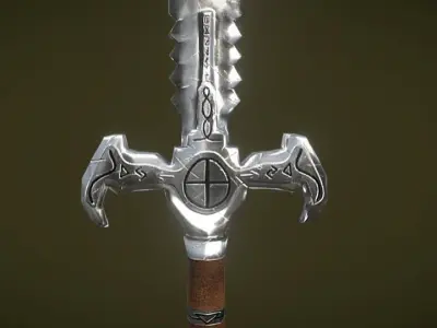 Game ready Sword low-poly Low-poly 3D model