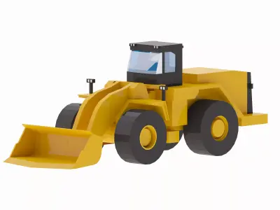 Loader Mining 939L Simplified Low-poly 3D model