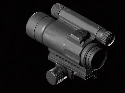 CompM4 Low-poly 3D model