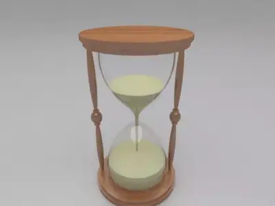SAND TIMER Low-poly 3D model