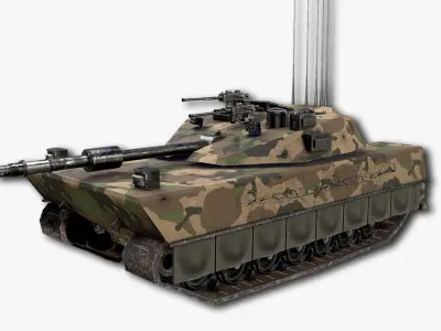 Battle Tank 3D model PBR