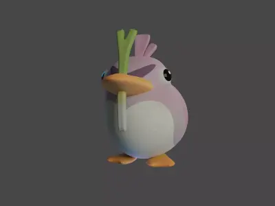 Bird Game Model 11 Low-poly 3D model