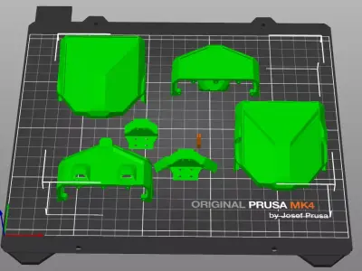 RC Off Road Racing Truggy 3D Model 3D print model