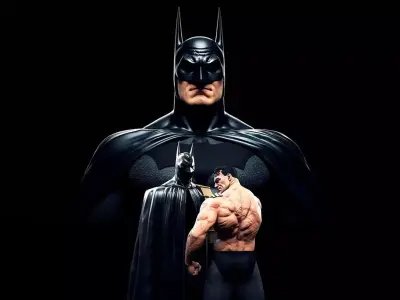 Batman Washed 3D Model Ready to Print STL 3D print model
