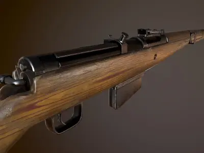 Gewehr 41 WW2 german Rifle Low-poly 3D model