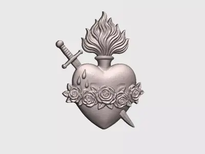 Immaculate Heart of Mary v2 3D print model
