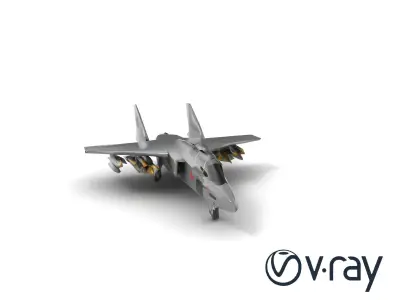 IronFang Bomber Titanium Hull Twin Stabilizers model pack Low-poly 3D model