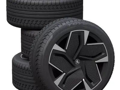Skoda wheels 3D model by zifir3d