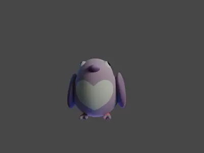 Bird Game Model 04 Low-poly 3D model