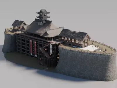 Traditional Japanese House 28 3D model