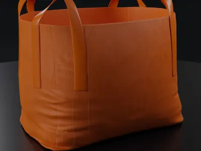 Industrial Bulk Bags Combo Low-poly 3D model