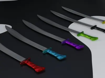 Cool Swords Low-poly 3D model