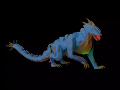 dragon Low-poly 3D model get