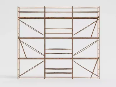 -Old Scaffolding V10- 3D model