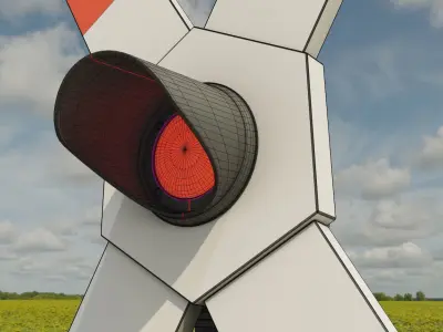 Andreaskreuz Version 2 High-Poly 3D model