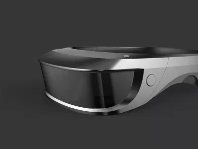 Sci-fi intellectual glass 3D model