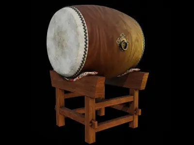 JAPANESE DRUM 3D model