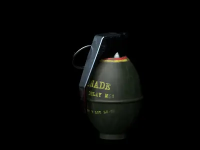 M26 Hand Grenade Low-poly 3D model