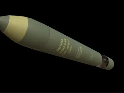 armor piercing bomb 02 3D model