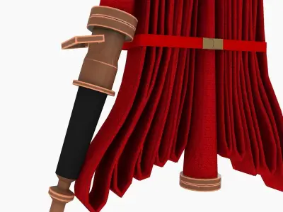 FIRE HOSE 3D Low-poly 3D model