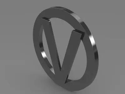Vortex logo 3D model