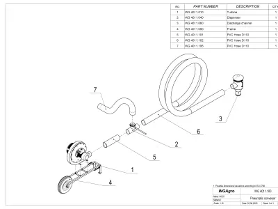WG 4011 - STL Pneumatic conveyor  3D model
