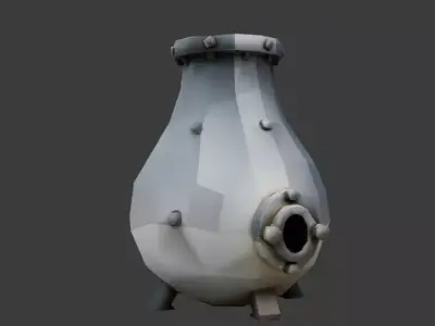 Industrial Machinery Pack Low-poly 3D model