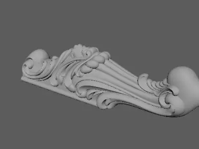 leg High quality 3d models for processing on a cnc machine 3D model