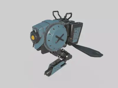 Future sci-fi flying scorpion defense robot 3D model